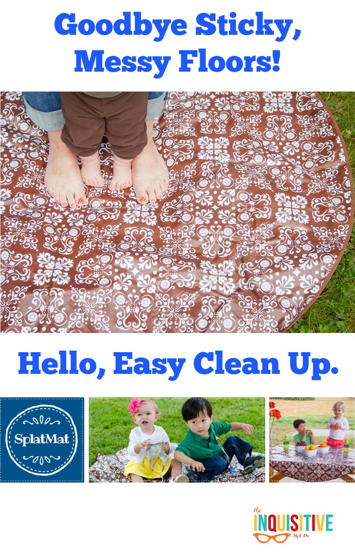 BooginHead SplatMat Tappetino Protettivo Pavimento 52″ – Chevron, Lavabile, Senza BPA